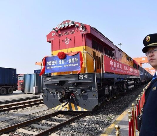 Pociąg Chengdu Łódź: 55 kontenerów z Syczuanu Pociąg Chengdu Łódź z kontenerami z Syczuanu do Polski