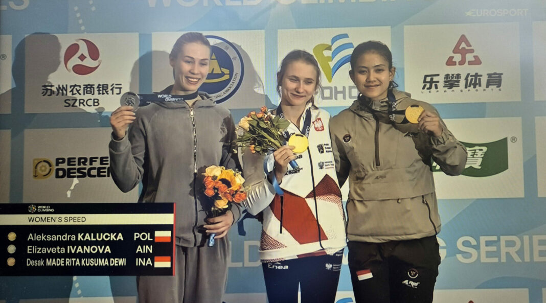 aleksandra-kalucka-wujiang-2026-podium-kobiet Aleksandra Kałucka Wujiang 2026 na podium po zwycięstwie w konkurencji speed kobiet