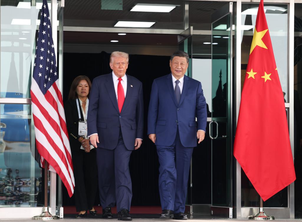 Trump w Chinach — Xi Jinping i Donald Trump podczas spotkania w Pusanie Trump w Chinach — Xi Jinping i Donald Trump podczas spotkania w Pusanie w 2025 roku