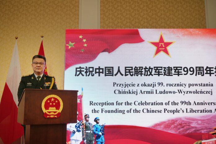 li-xiaofeng-przemowienie-ambasada-chrl-warszawa 99. rocznica Chińskiej Armii Ludowo-Wyzwoleńczej – przemówienie Li Xiaofeng