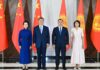 Chiny i Kirgistan z nowym traktatem. Xi Jinping w Biszkeku przed szczytem SzOW Xi Jinping w Biszkeku z prezydentem Kirgistanu Sadyrem Dżaparowem