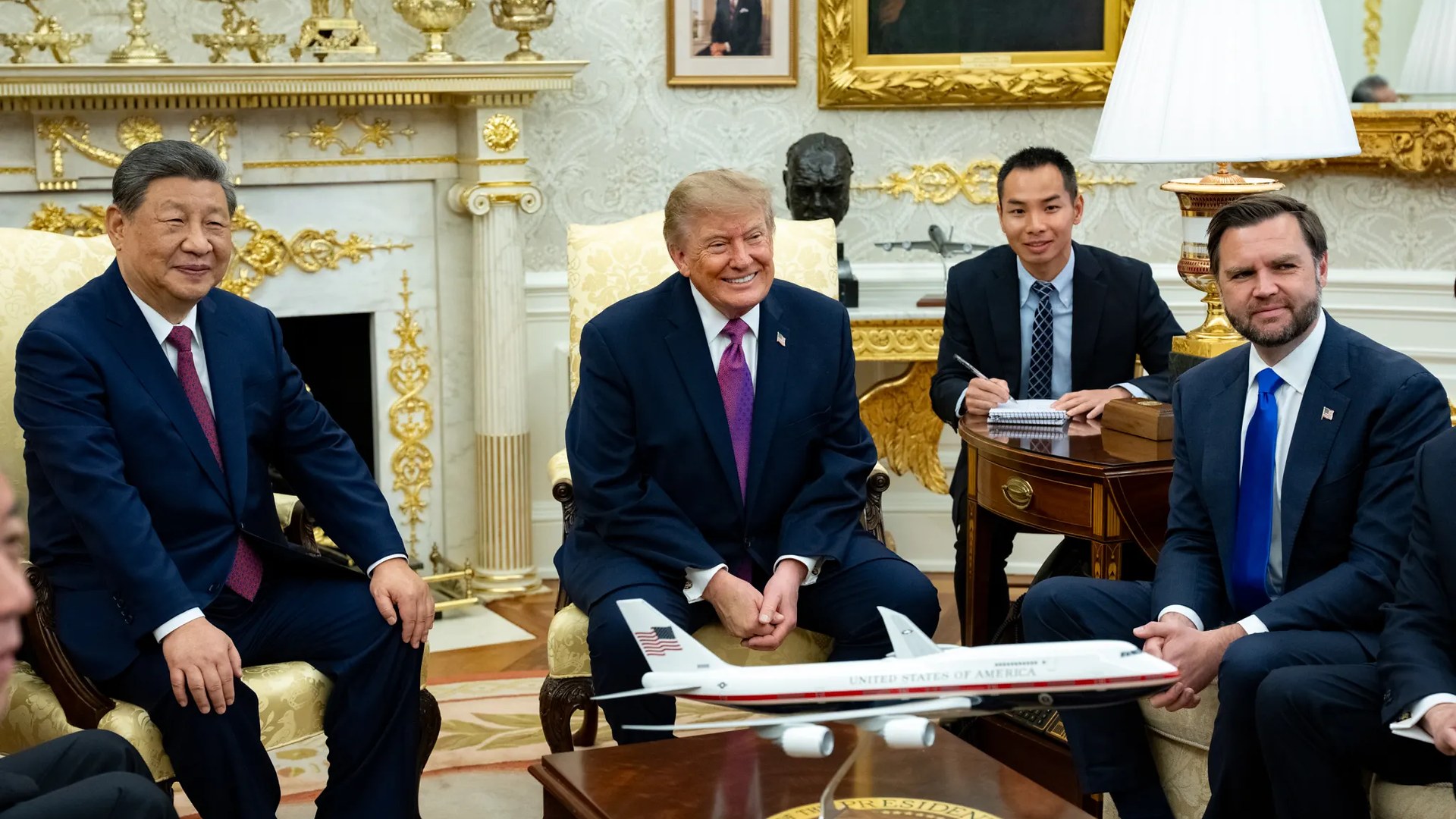 Xi Jinping i Donald Trump podczas spotkania w Białym Domu we wrześniu 2026 roku